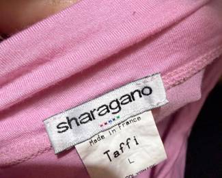 Pink Sharagano Taffi Top Made in France