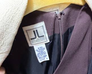 Jule and Leonard Plum Crepe Sleeveless Dress