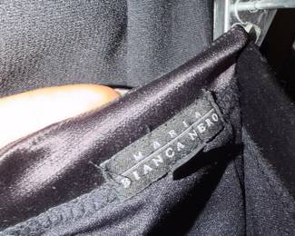 Maria Bianca Nero Black Designer Evening Garment