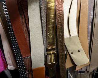 Collection of Metallic and Elastic Fashion Waist Belts