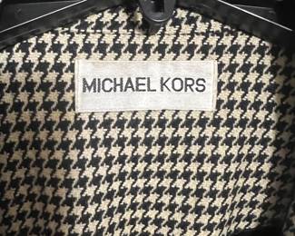 Michael Kors Houndstooth Patterned Blazer