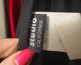 Black Lycra Blend Garment by Studio California
