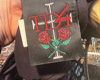 Embroidered Gothic Rose Lace Garment with TDH Label