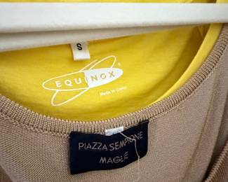 Piazza Sempione Italian Knit Top and Equinox T-Shirt