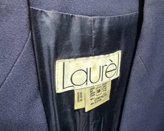 Laurèl Navy Blue Virgin Wool Blazer Made in Germany