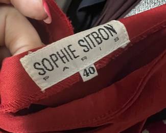 Sophie Sitbon Paris Red Woven Garment