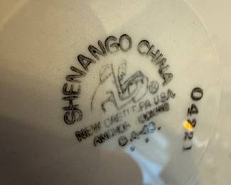 $8-15 each,  Shenango China Peach Band Dining Piece