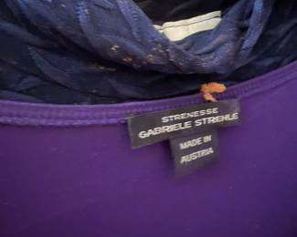 Purple Knit Top by Strenesse Gabriele Strehle