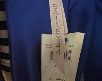 Bailey 44 Royal Blue Knit Top with Retail Tags
