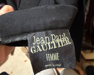 Jean Paul Gaultier Femme Black Wool Blend Garment