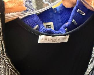 Laurie & Joe Paris Embellished Black Top