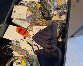 Assorted Costume Jewelry Lot with Necklaces and Earrings