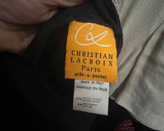 Christian Lacroix Paris Rayon and Linen Garment