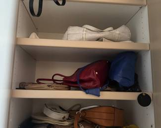 Assorted Leather and Fabric Handbag Collection