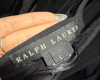 Ralph Lauren Black Knit Garment size Large