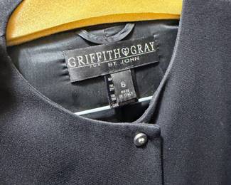 Griffith & Gray for St. John Black Knit Jacket