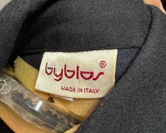 Byblos Navy Wool Blend Jacket Made in Italy