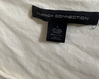 French Connection Cotton Lycra Spandex Top Size Large