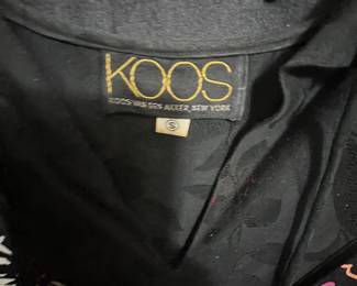 Koos Van Den Akker Black Floral Jacquard Jacket
