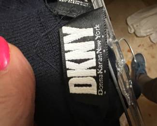 DKNY Donna Karan New York Navy Blue Knit Top