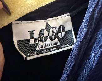 Velvet and Pleated Evening Dress by Logo Collection