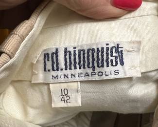 Tan Cotton Twill Tailored Trousers by R.D. Hinquist