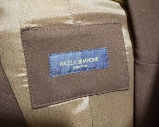 Piazza Sempione Italian Tailored Jacket in Chocolate Brown