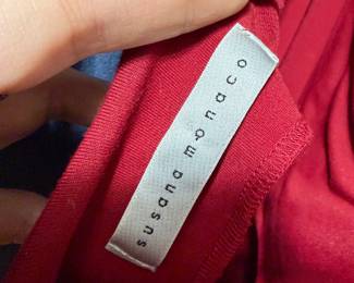 Susana Monaco Red Jersey Knit Garment