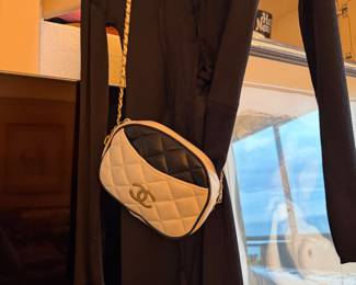 Two-Tone Quilted Lambskin Chanel Camera Bag with Chain