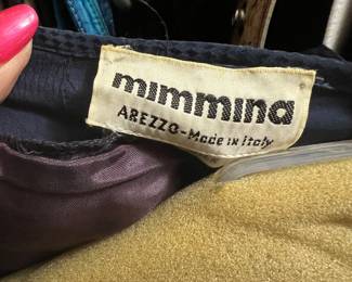 Mimmina Arezzo Made in Italy Navy Textured Tailored Jacket