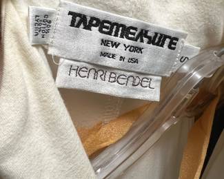 Tapemeasure Cotton Lycra Top with Henri Bendel Label