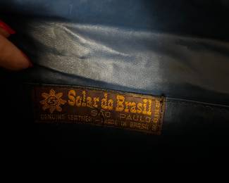 $45, Silvia Brasl São Paulo Woven Straw and Leather Clutch Envelope Bag Made in Brazil Boho Resort Purse