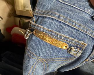 Blue Cotton Denim Jeans with Metal Beene Jean Logo Tag