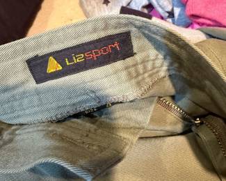 Lizsport Sage Green Cotton Twill Trousers