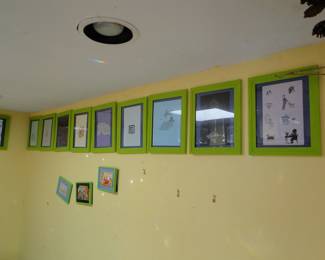 Various framed pieces