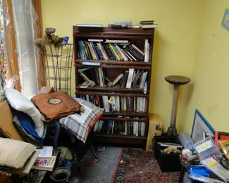 Books, bookcase etc,