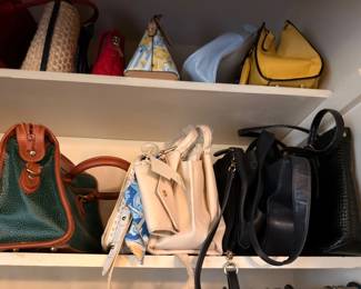 Collection of handbags and purses in assorted leather styles