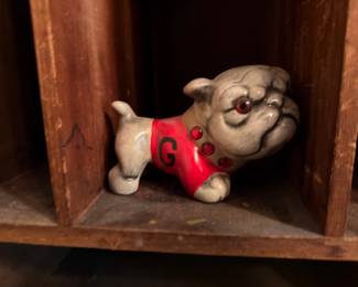 Vintage Georgia Bulldogs cast bulldog figurine