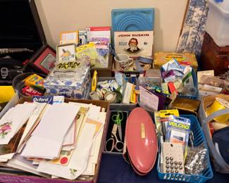 Office and craft supplies, stationery, sewing notions and sundries
