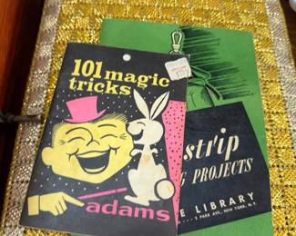 Vintage hobby booklets, 101 Magic Tricks and craft books