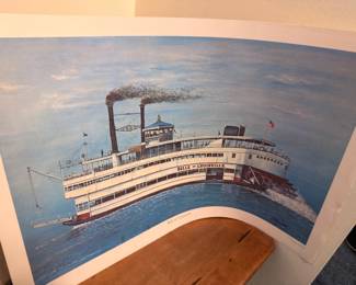 Print of the Belle of Louisville riverboat steamboat