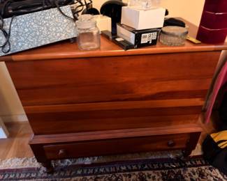 Wood cedar blanket chest