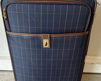London Fog Westminster Camel Plaid Rolling Suitcase