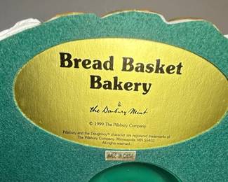The Doughnut Hole Bread Basket Bakery Figurine by The Danbury Mint
