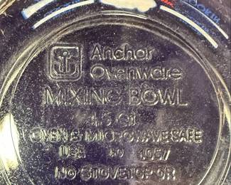 Anchor Hocking Pillsbury Doughboy Mixing Bowls and Measuring Cup Set