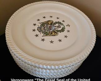 Vernonware The Great Seal of the United States Hand Colored Plate