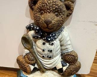 Wright Studios Chef Bear Doorstop
