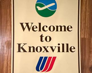 United Airlines Welcome to Knoxville Sign