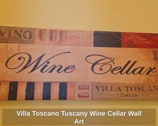 Villa Toscano Tuscany Wine Cellar Wall Art