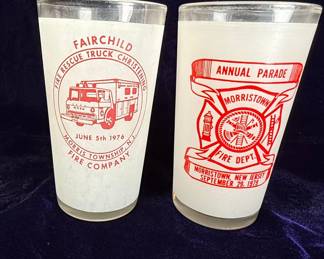 Morris Township Fire Company Commemorative Glasses